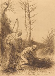 La mort et le bucheron - Alphonse Legros