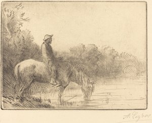 Le gué - Alphonse Legros