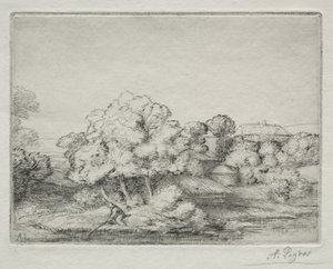 Hameau près du Lac - Alphonse Legros