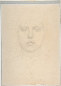 Étude de tête de jeune fille