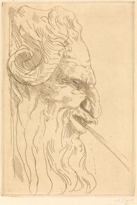 Tête de satyre - Alphonse Legros