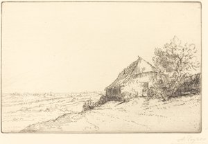 Masure sur la colline - Alphonse Legros