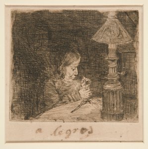 La Couseuse - Alphonse Legros
