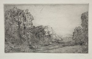 Paysage : Lever de soleil - Alphonse Legros