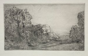 Paysage : Lever de soleil - Alphonse Legros