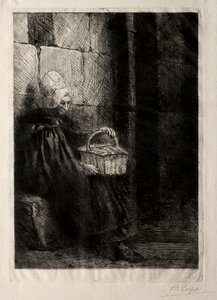 Paysage dans les environs de Boulogne, dit Femme avec un panier