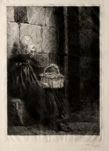 Paysage dans les environs de Boulogne, appelé Femme avec un panier