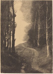 Paysage avec bouleaux