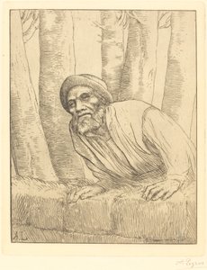Homme Escaladant un Mur - Alphonse Legros