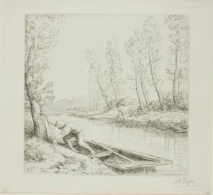 Matin sur la rivière - Alphonse Legros