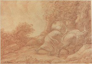 Paysanne et âne