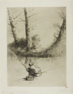 Pêcheur à la ligne - Alphonse Legros