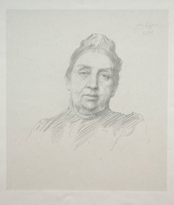 Portrait de Madame Kemp, vue de face 3ème plaque