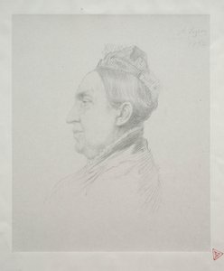 Portrait de Madame Kemp de Profil (2ème Planche) - Alphonse Legros