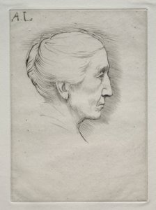 Portrait de Mme Emily Hughes (1ère planche) - Alphonse Legros