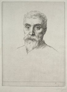Portrait de Sir Hiram S. Maxim - Alphonse Legros
