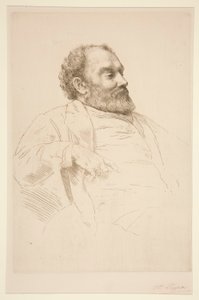 Portrait de Val Prinsep, R.A. - Alphonse Legros