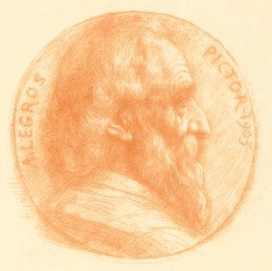 Autoportrait, médaillon, n°2, 11e planche - Alphonse Legros