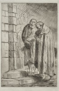 Saint Pierre et Saint Paul à la porte de M. Richard - Alphonse Legros