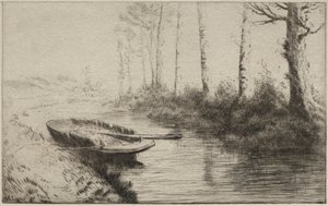 Le Canal, Matin - Alphonse Legros