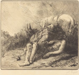 Le bon samaritain - Alphonse Legros