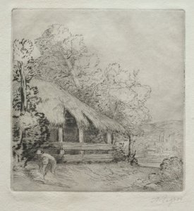 Le petit hangar - Alphonse Legros