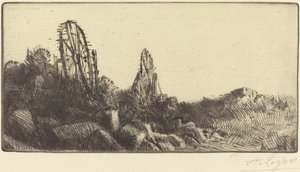 Les vieux terrains de course à Montrouge (Les vieilles carrières de Montrouge) - Alphonse Legros