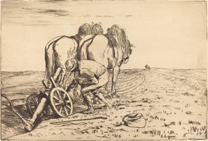 La Charrue - Alphonse Legros