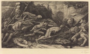 Le triomphe de la mort : Le combat - Alphonse Legros