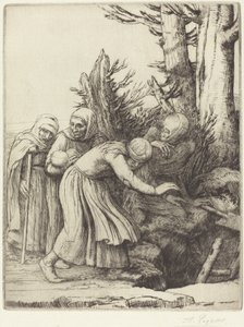 Le Triomphe de la Mort : La Mort prépare une demeure pour les sans-abri - Alphonse Legros