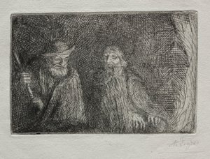 Les Deux Bergers - Alphonse Legros