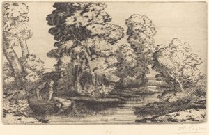 Une vallée en Bourgogne - Alphonse Legros