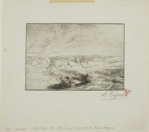 Village de Wimille, près de Boulogne - Alphonse Legros