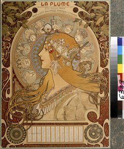 Calendrier La Plume, revue bi-mensuelle illustrée du salon des Cent
