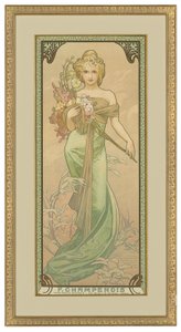 Quatre saisons : Printemps, 1900 - Alphonse Mucha