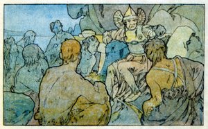 Illustration par Alphonse Mucha de "Clio", une œuvre de l