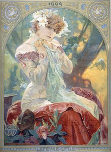 Sarah Bernhardt dans le rôle de la Princesse Lointaine - Alphonse Mucha