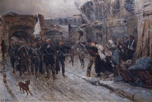 Les parlementaires allemands entrent à Belfort le 16 février 1871, 1884