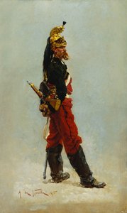 Un dragon, 1875 - Alphonse Marie de Neuville