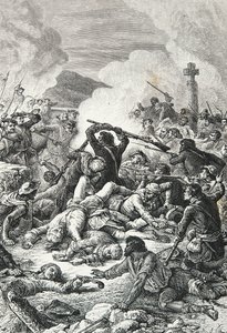 Victoire du Comte de Vaux sur les nationalistes de Pascal Paoli à la bataille de Ponte Novo
