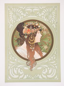 Têtes byzantines : Brunette, 1897