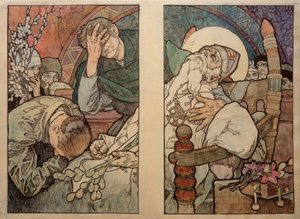 Fenêtre de St. Veit à Prague, carton 1931