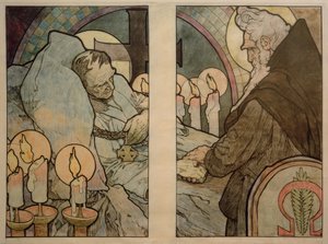 Fenêtre de St. Veit à Prague, carton 1931