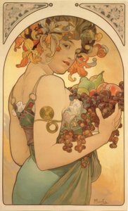 Fruits - Alphonse Mucha