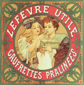 Lefèvre-Utile Gaufrettes pralinées - Alphonse Mucha