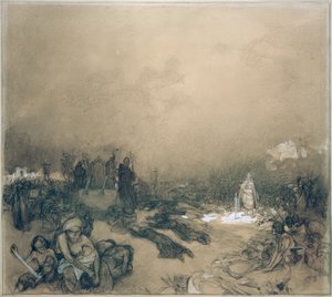 Après la bataille sur la montagne Vítkov - Alphonse Mucha