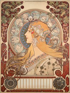 Affiche par Alphonse Mucha pour la revue « La plume », 1896 - Collection privée