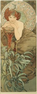 Émeraude - Alphonse Mucha