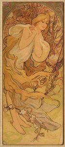 Printemps de la série Les Saisons, vers 1900 - Alphonse Mucha