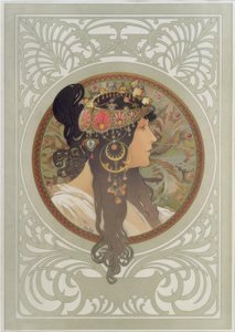 Tête byzantine: Brunette